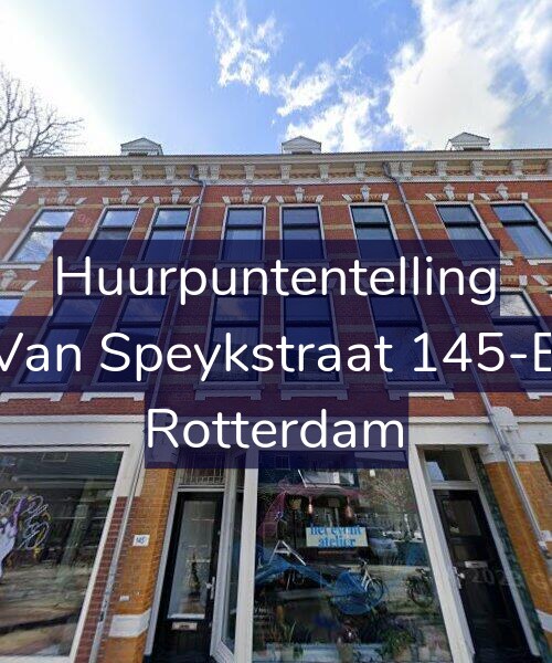 Foto gevel Huurpuntentelling voor Van Speykstraat 145-B, Rotterdam