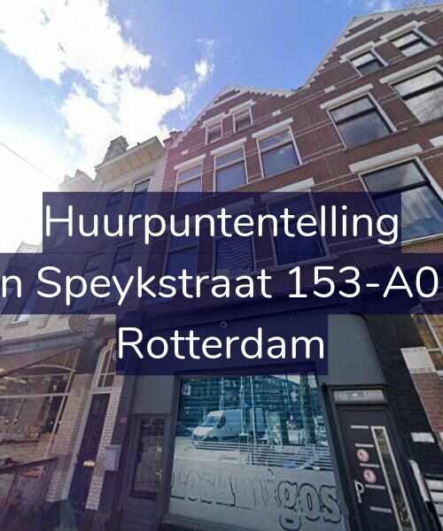 Foto gevel Huurpuntentelling voor Van Speykstraat 153-A01A, Rotterdam