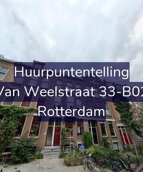 Foto gevel Huurpuntentelling voor Van Weelstraat 33-B02, Rotterdam