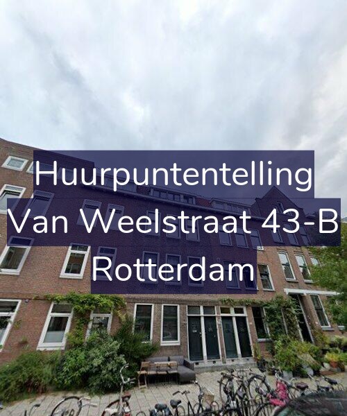Foto gevel Huurpuntentelling voor Van Weelstraat 43-B, Rotterdam