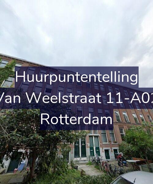 Foto gevel Huurpuntentelling voor Van Weelstraat 11-A02, Rotterdam