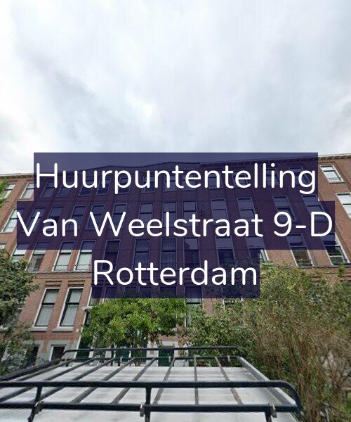 Foto gevel Huurpuntentelling voor Van Weelstraat 9-D, Rotterdam