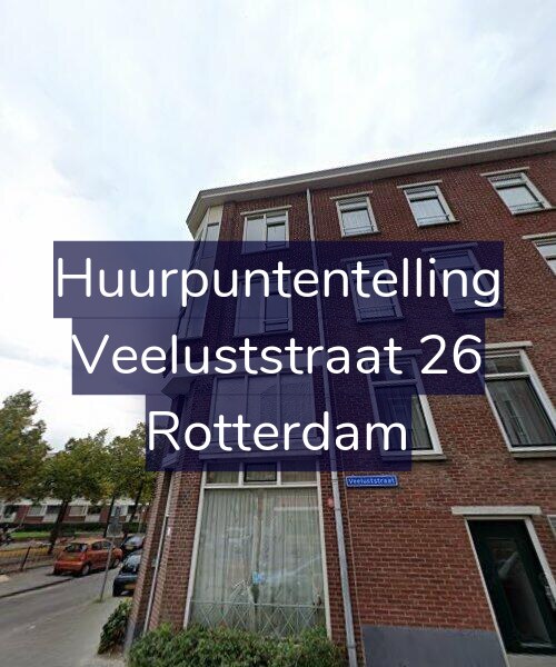 Foto gevel Huurpuntentelling voor Veeluststraat 26, Rotterdam