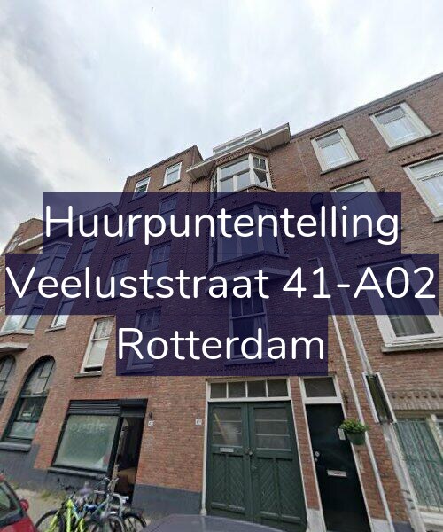 Foto gevel Huurpuntentelling voor Veeluststraat 41-A02, Rotterdam