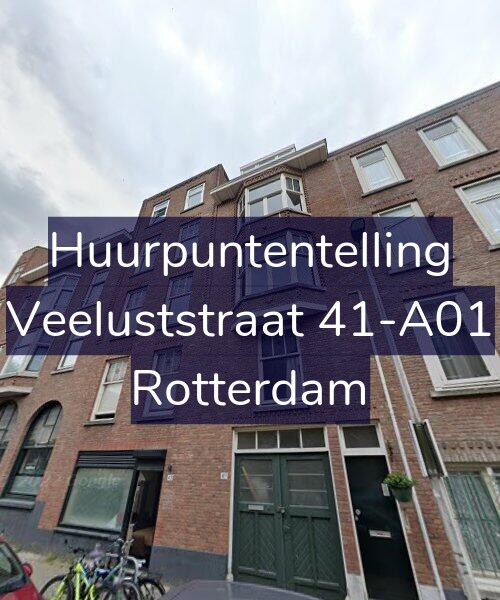 Foto gevel Huurpuntentelling voor Veeluststraat 41-A01, Rotterdam