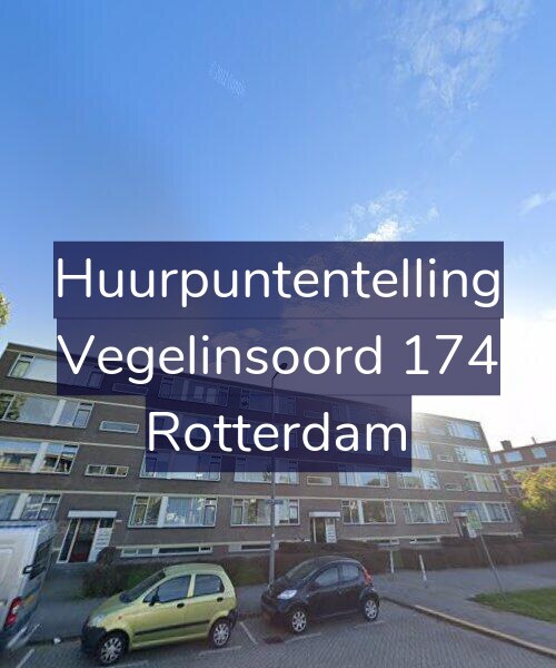 Foto gevel Huurpuntentelling voor Vegelinsoord 174, Rotterdam