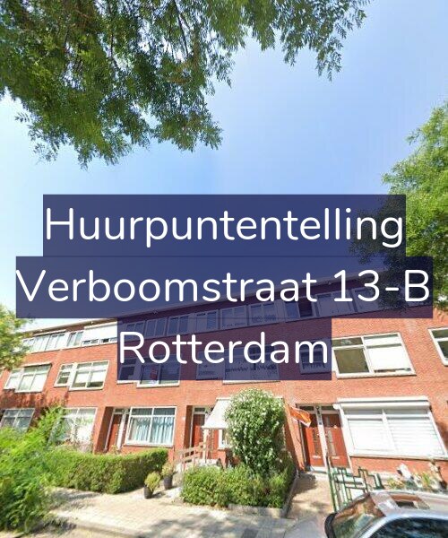 Foto gevel Huurpuntentelling voor Verboomstraat 13-B, Rotterdam