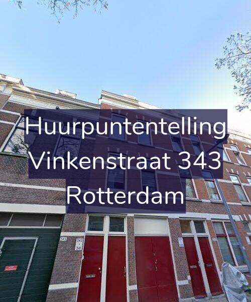 Foto gevel Huurpuntentelling voor Vinkenstraat 343, Rotterdam