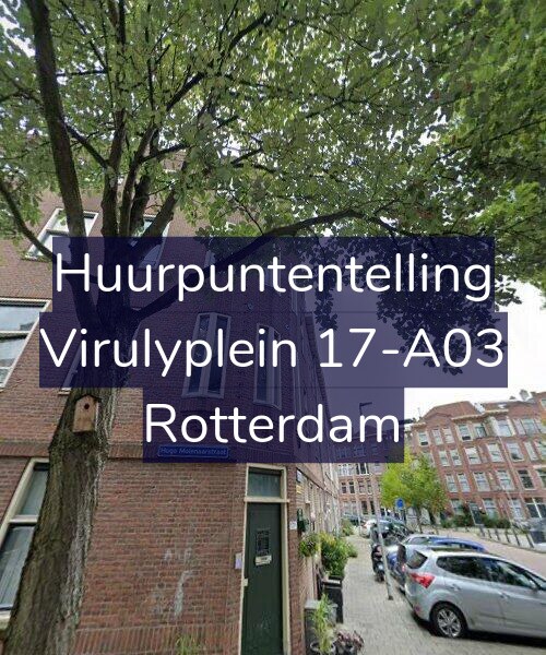 Foto gevel Huurpuntentelling voor Virulyplein 17-A03, Rotterdam