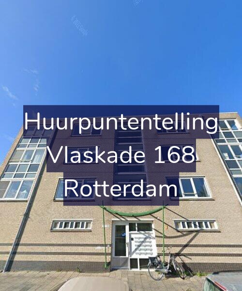 Foto gevel Huurpuntentelling voor Vlaskade 168, Rotterdam