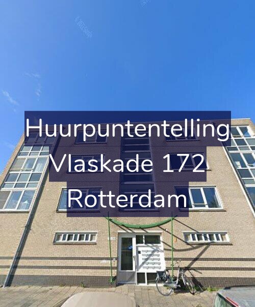 Foto gevel Huurpuntentelling voor Vlaskade 172, Rotterdam