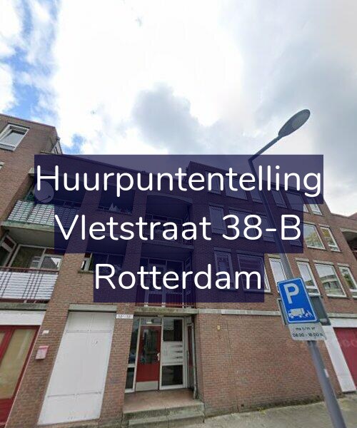 Foto gevel Huurpuntentelling voor Vletstraat 38-B, Rotterdam