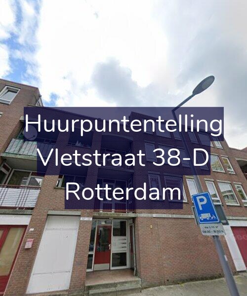 Foto gevel Huurpuntentelling voor Vletstraat 38-D, Rotterdam
