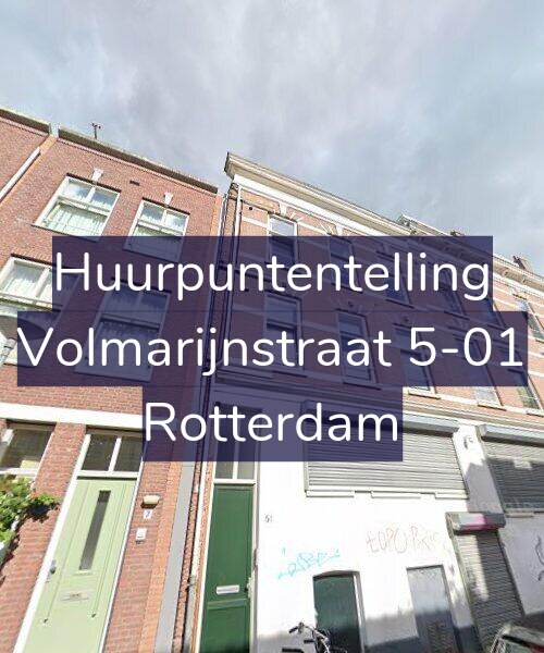Foto gevel Huurpuntentelling voor Volmarijnstraat 5-01, Rotterdam