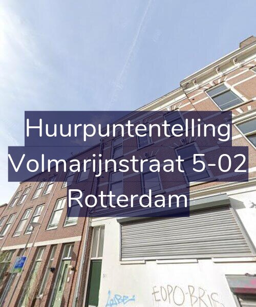 Foto gevel Huurpuntentelling voor Volmarijnstraat 5-02, Rotterdam