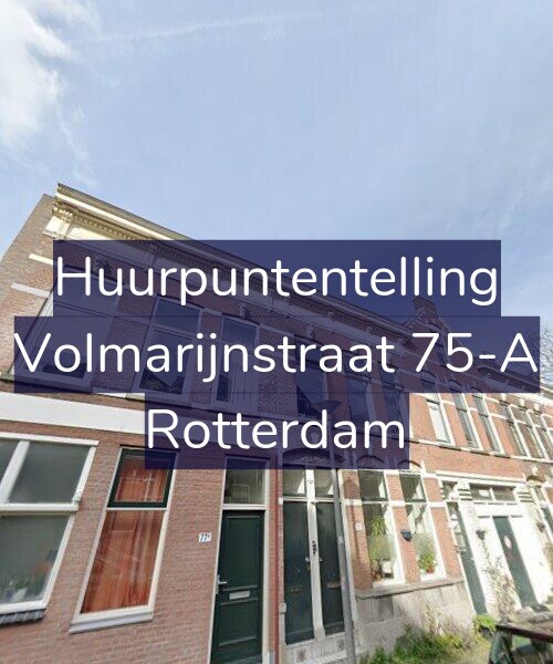 Foto gevel Huurpuntentelling voor Volmarijnstraat 75-A, Rotterdam