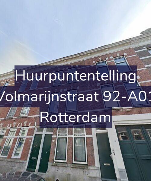 Foto gevel Huurpuntentelling voor Volmarijnstraat 92-A01, Rotterdam
