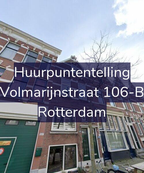 Foto gevel Huurpuntentelling voor Volmarijnstraat 106-B, Rotterdam