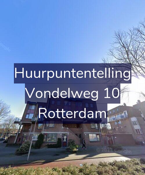 Foto gevel Huurpuntentelling voor Vondelweg 10, Rotterdam