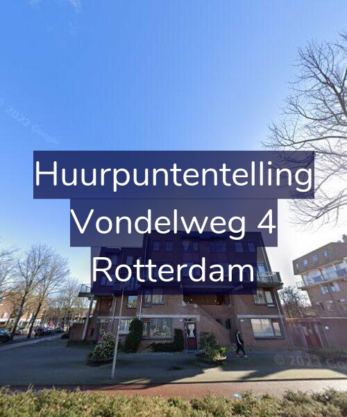 Foto gevel Huurpuntentelling voor Vondelweg 4, Rotterdam