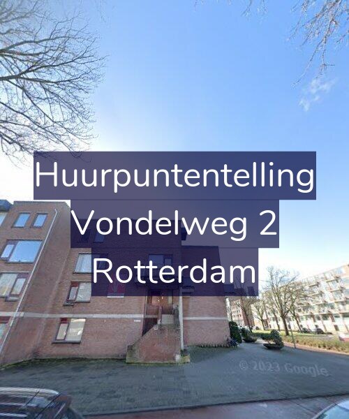 Foto gevel Huurpuntentelling voor Vondelweg 2, Rotterdam