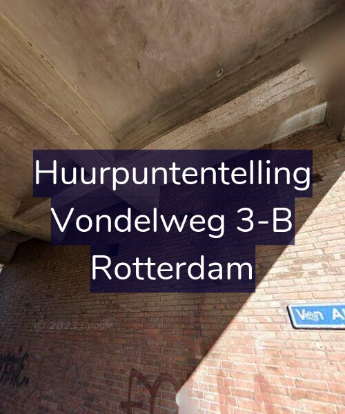 Foto gevel Huurpuntentelling voor Vondelweg 3-B, Rotterdam
