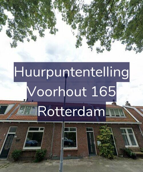 Foto gevel Huurpuntentelling voor Voorhout 165, Rotterdam
