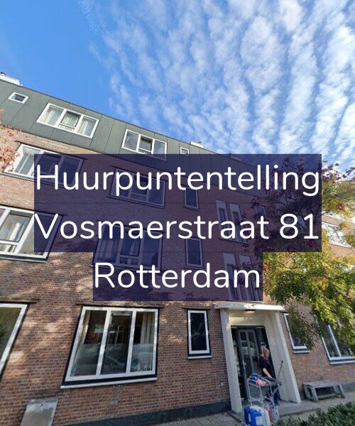 Foto gevel Huurpuntentelling voor Vosmaerstraat 81, Rotterdam