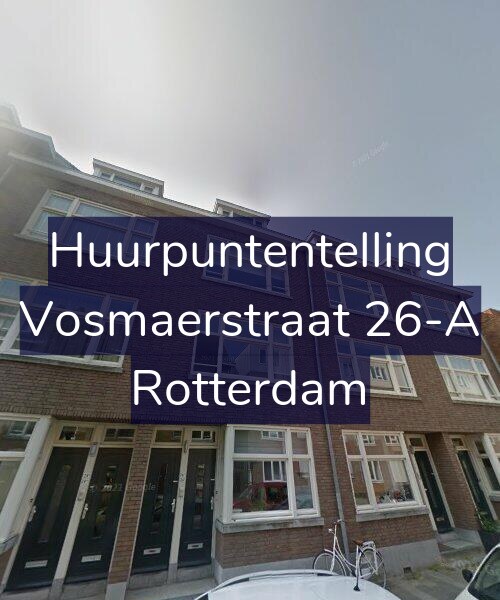 Foto gevel Huurpuntentelling voor Vosmaerstraat 26-A, Rotterdam