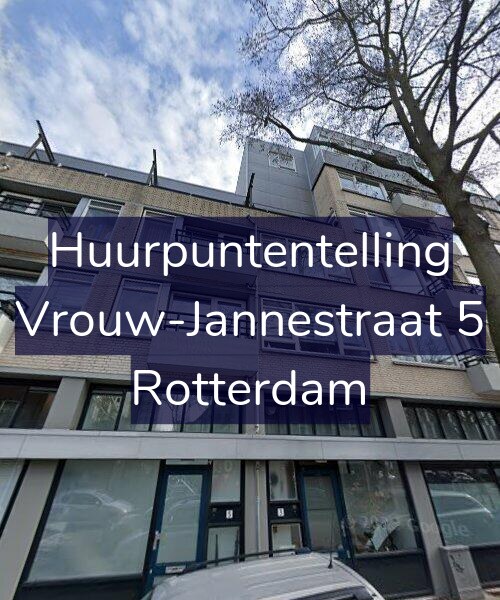 Foto gevel Huurpuntentelling voor Vrouw-Jannestraat 5, Rotterdam