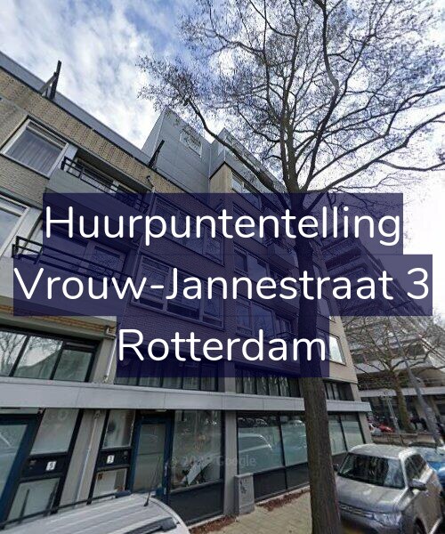 Foto gevel Huurpuntentelling voor Vrouw-Jannestraat 3, Rotterdam