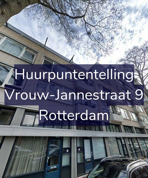 Foto gevel Huurpuntentelling voor Vrouw-Jannestraat 9, Rotterdam