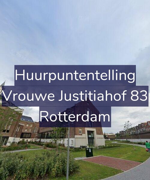 Foto gevel Huurpuntentelling voor Vrouwe Justitiahof 83, Rotterdam