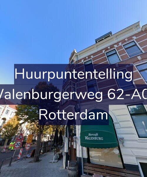 Foto gevel Huurpuntentelling voor Walenburgerweg 62-A01, Rotterdam