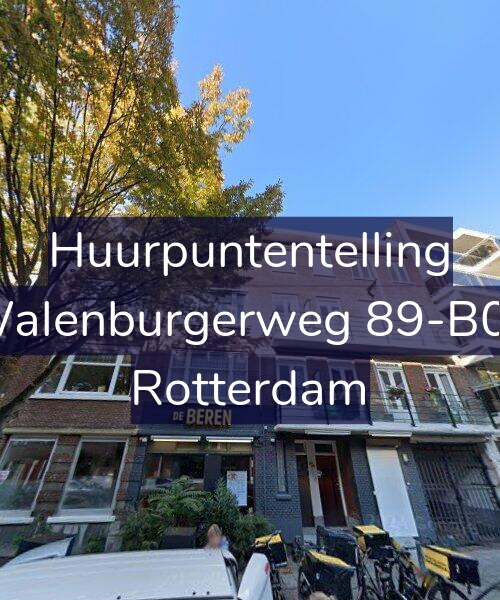 Foto gevel Huurpuntentelling voor Walenburgerweg 89-B01, Rotterdam