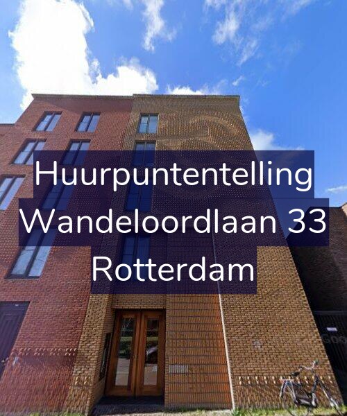 Foto gevel Huurpuntentelling voor Wandeloordlaan 33, Rotterdam