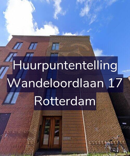 Foto gevel Huurpuntentelling voor Wandeloordlaan 17, Rotterdam