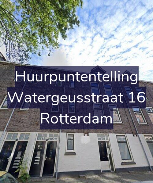 Foto gevel Huurpuntentelling voor Watergeusstraat 16, Rotterdam
