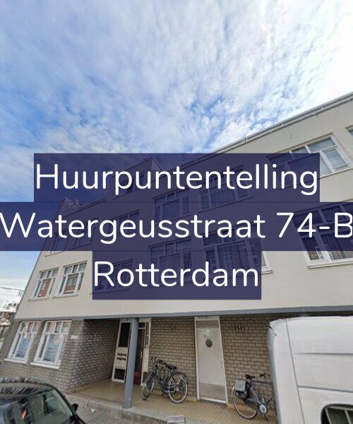 Foto gevel Huurpuntentelling voor Watergeusstraat 74-B, Rotterdam