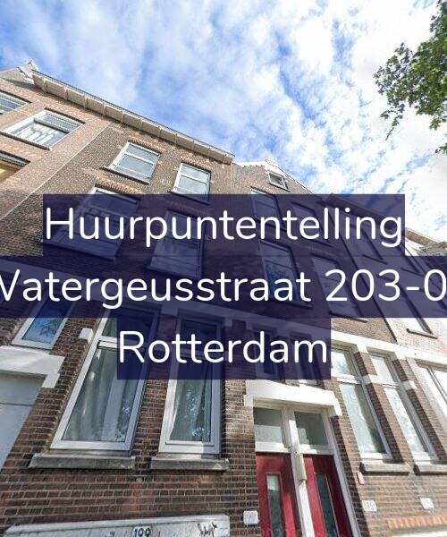 Foto gevel Huurpuntentelling voor Watergeusstraat 203-02, Rotterdam