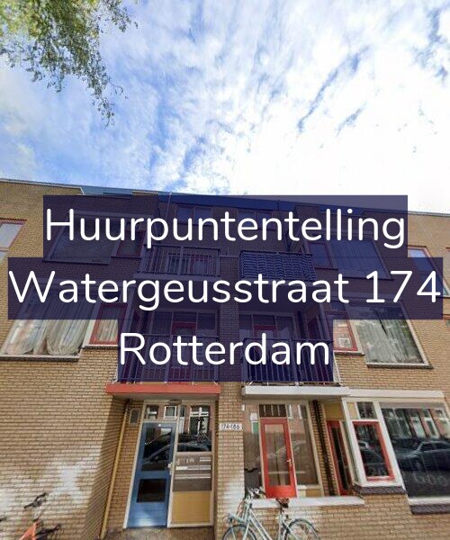 Foto gevel Huurpuntentelling voor Watergeusstraat 174, Rotterdam