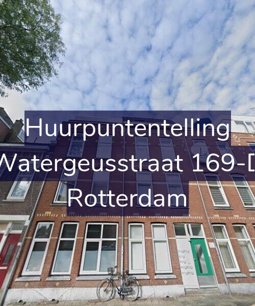 Foto gevel Huurpuntentelling voor Watergeusstraat 169-D, Rotterdam