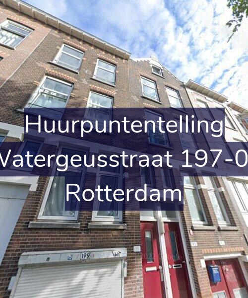 Foto gevel Huurpuntentelling voor Watergeusstraat 197-01, Rotterdam