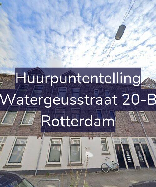 Foto gevel Huurpuntentelling voor Watergeusstraat 20-B, Rotterdam