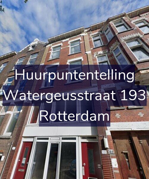 Foto gevel Huurpuntentelling voor Watergeusstraat 193, Rotterdam