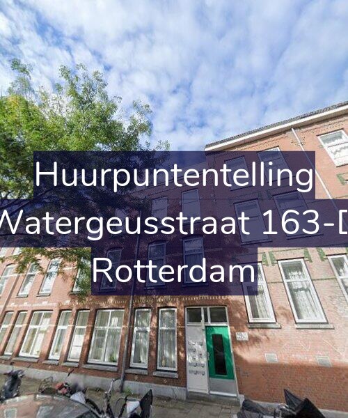 Foto gevel Huurpuntentelling voor Watergeusstraat 163-D, Rotterdam
