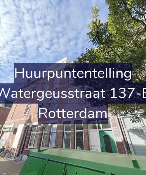 Foto gevel Huurpuntentelling voor Watergeusstraat 137-B, Rotterdam