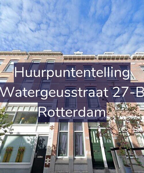 Foto gevel Huurpuntentelling voor Watergeusstraat 27-B, Rotterdam
