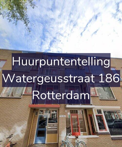 Foto gevel Huurpuntentelling voor Watergeusstraat 186, Rotterdam