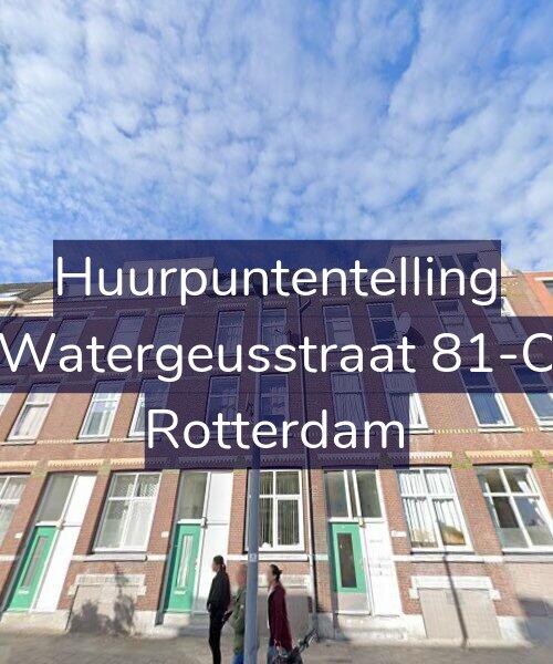 Foto gevel Huurpuntentelling voor Watergeusstraat 81-C, Rotterdam